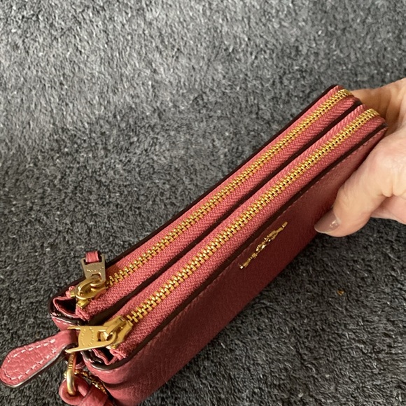 NWT COACH Double Corner Zip Wristlet - Picture 4 of 11